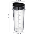 thumbnail image 3 of 16Oz Tasses de Remplacement pour Ninja QB3001SS Fit Blender Personnel Compact, avec Couvercles - 2 Pack, 3 of 6