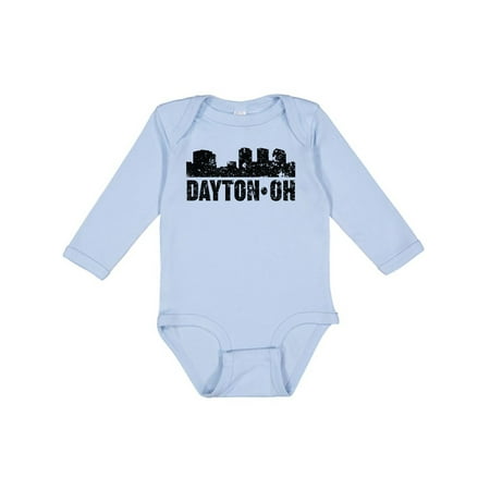 

Inktastic Dayton Skyline Grunge Gift Baby Boy or Baby Girl Long Sleeve Bodysuit