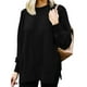 thumbnail image 2 of Gibobby Casual Sudadera para Mujer Sudadera de manga larga con patrón con cuello redondo para mujeres adolescentes y estudiantes(Negro,G), 2 of 5
