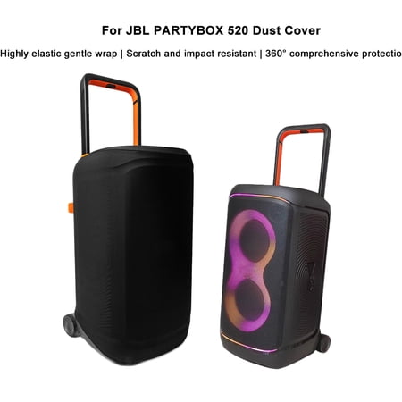 Dust Protective Case for JBL PartyBox 520 Portable Party Speaker, Stretch Speaker Dust Cover Soft Protective Sleeve for JBL PartyBox 520 Speaker
