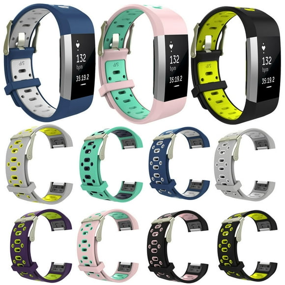 Naittoop Clearance Replacement Watch Wrist Silicon Strap Clasp For charge 2