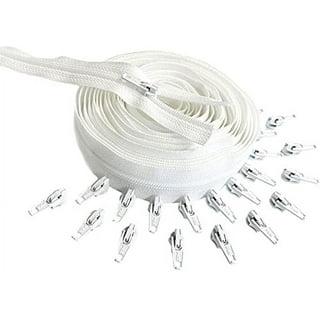 YIXI-SBest Metallic Nylon Coil Zippers #5 10 Yards Sewing Zippers Bulk DIY Zipper by The Yard Bulk with 20pcs Zipper Slider for DIY Sewing