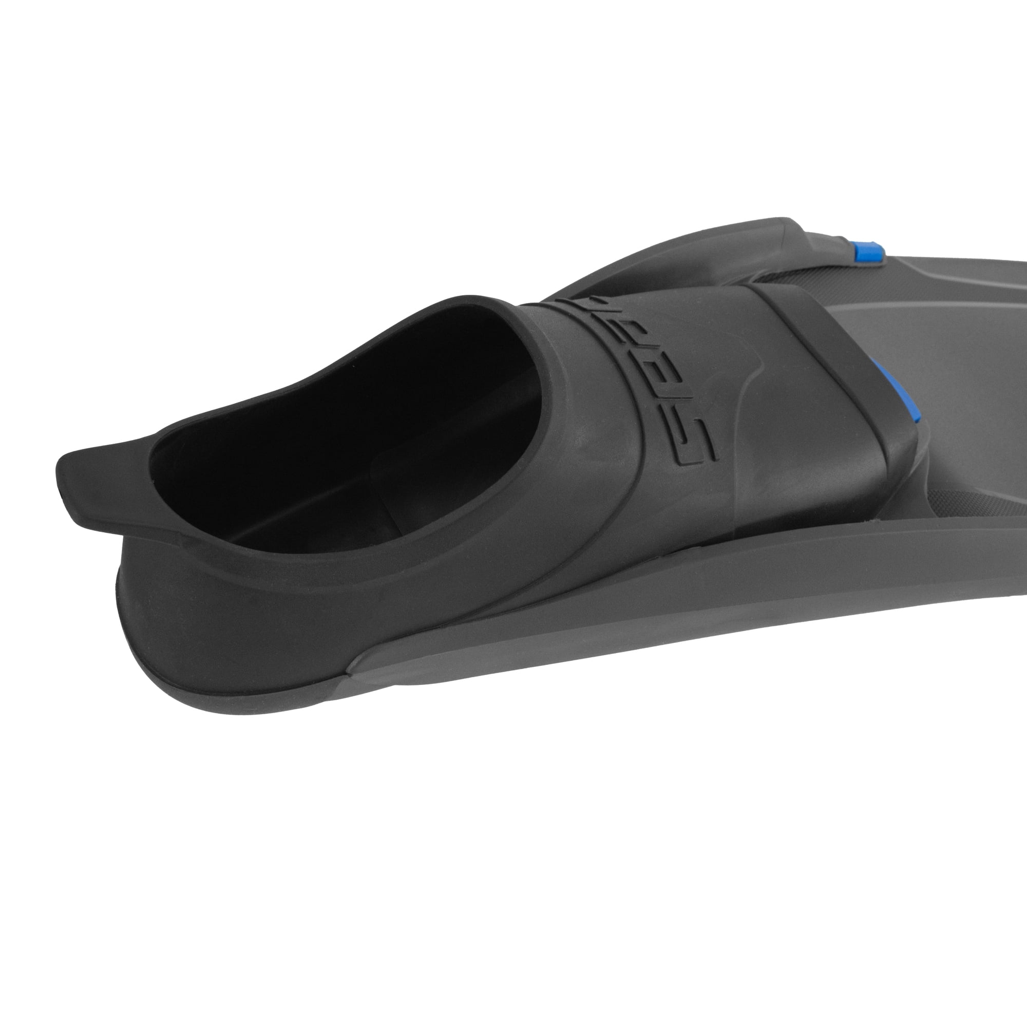 Seac  BM-30, Long fins with Interchangeable Blades for Freediving & Spearfishing (Black/Blue, 8-8.5)