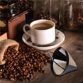 thumbnail image 3 of Kironypik Cone-Style Coffee Filter Mesh Accessories Strainer Stainless Steel Filtering Basket with Handle Good Permeability Gadget, 3 of 6