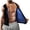Black（Lining Blue）, variant on Lilvigor Men Sauna Suit Waist Trainer Polymer Vest Sweat Enhancing Body Shaper for Weight Loss Workout Fitness Tank Top