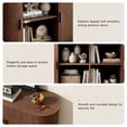 thumbnail image 4 of ROGALIS 40" Sliding Tambour Door Buffet Cabinet, Sideboard with Adjustable Shelves for Kitchen Living Room Hallway Entryway, Walnut, 4 of 6