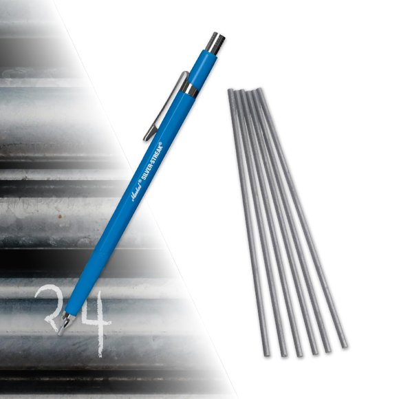 Marcador metálico Hot Max 27016 Silver-Streak con 6 repuestos
