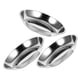 thumbnail image 3 of 3 piezas de acero inoxidable gato tazón para perros alimentos de metal y plato de agua recipiente de alimentos para perro tazón, 3 of 6