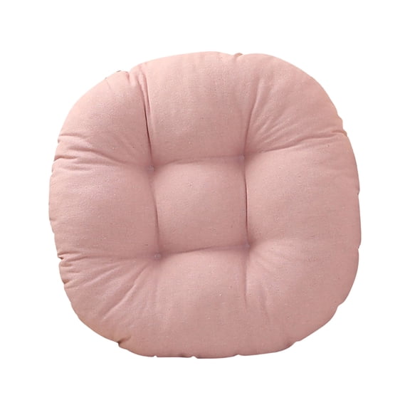 Hvmvliv 40cm Round Sofa Foam Seat Cushion, Bar Stool Pad Computer Office Chair, Breathable Thickened Pink