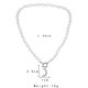 thumbnail image 5 of Collar para mujer, joyería para mujer, collar de acero de titanio con cierre de perla, collar de tendencia atmosférica de acero inoxidable, collar, 5 of 5