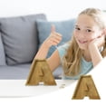 thumbnail image 2 of Matoen Large Piggy Banks 26 English Alphabet Letter for Boys Girls, Wooden Personalized Money Box Birthday Gift, Bedroom Living Room Decoration, 2 of 6