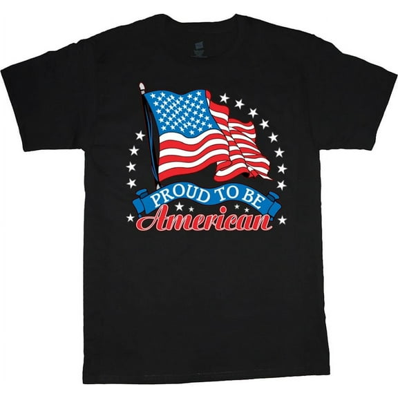 Proud To Be American Flag T-shirt Mens Graphic Tees
