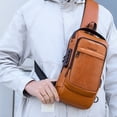 thumbnail image 4 of Ganfancp Small Sling Bag Crossbody Chest Shoulder Water T Sling Purse One Strap Travel Bag For Men Women Boys With Earphone Hole Artículos En Liquidación 1X Bolsa de Pecho, 4 of 7