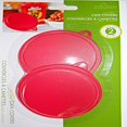 thumbnail image 2 of CHOK Set Of 2 Pet Food Can Leftovers Red Plastic Covers Lids Reusable 3241, 2 of 2