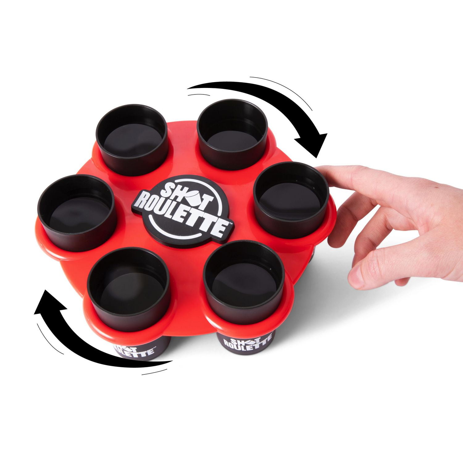 Shot Roulette: The Roulette Wheel Drinking Game by Buzzed for Adults, Includes 1 Roulette Wheel, 6 Glasses, 12 Tokens