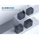 thumbnail image 4 of Adaptador de viaje EPICKA TA-105 universal con USB-C y 4 USB-A, 4 of 7