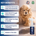 thumbnail image 2 of We Love Doodles Pet Stain & Odor Remover, Dog Urine Enzyme Cleaner, Organic Enzymatic Ingredients, Pee Spray Eliminator For Carpet, Made in USA, Professional-Grade Kid & Pet-Friendly, 16 oz, 2 of 6