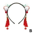 thumbnail image 4 of SharkTRUE Bandeau Style Chinois Hanfu Mignon Fleur Rouge pour Nouvel An Style Antique, 4 of 8
