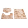 thumbnail image 2 of Quick Dry Washable Contour Rug , Toilet Lid Cover, Non Slip Polyester Fiber+PVC Soft For Bathroom Jaune, 2 of 8