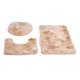 thumbnail image 3 of Juego de alfombras de baño de 3 uds, tapa de inodoro antideslizante suave, alfombra de baño, alfombra de contorno, decoración del hogar, amarillo, 3 of 14