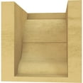 thumbnail image 4 of 6"W x 6"D x 6"H Wide Asheboro Rough Cedar Woodgrain TimberThane Corbel, Primed Tan, 4 of 6