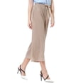 thumbnail image 2 of yillto Women Wide Leg Capris Pant Palazzo Dressy Casual Trousers Summer High Waist Lounge Capri Pants, 2 of 6