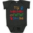 thumbnail image 3 of Inktastic Mommom and Poppop Love Me Boys or Girls Baby Bodysuit, 3 of 5