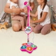 thumbnail image 5 of Pink Kids Microphone Toy With Stand And Led Lights 12.99X6.49X2.36In Singing Machine With Music Player Portable Karaoke Machine For Boys Girls 0.90Lbs, 5 of 6