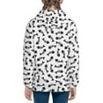 thumbnail image 6 of Kdxio Fish Bone Pattern Kids Boys Girls Zip Up Hoodie 3D Printed Hooded Sweatshirt Hoody Coat with Pocket 7-12 Y-Medium, 6 of 6