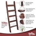 thumbnail image 3 of Blanket Ladder 5 ft. Wood Rustic, Black Vintage, 3 of 10