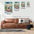 thumbnail image 5 of Merry Christmas Santa Reindeer Antlers Maltese Sleigh Xmas Winter Holiday Vertical Matte Canvas Poster Maltese Dog Lover Gifts Idea Wall Art Home Decor - 00023, 5 of 5