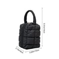 thumbnail image 2 of VQPeo Quilted Handheld Cosmetic Bag Large Capacity Portable Travel Makeup Organizer for Daily Use and Trips, 2 of 5