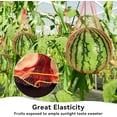 thumbnail image 5 of Tutuviw Melon Hammock Watermelon Nets,100Pcs14in Heavy Duty Watermelon Net,Honeydew Nets with Drawstring,Reusable Hanging Watermelon Mesh Bags for Trellis Vertical Garden Growing (16-22lbs), 5 of 5