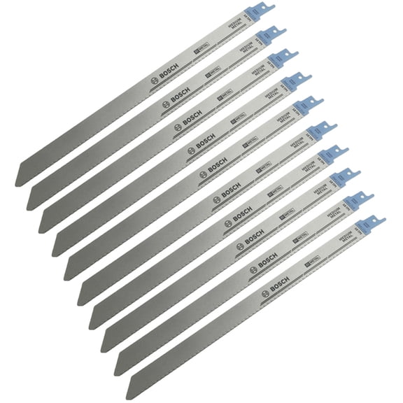 Bosch 10 Pack of Genuine OEM Reciprocating Saw Blades - RM1218-10PK