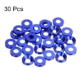 thumbnail image 3 of Unique Bargains Lot de 30 Rondelles à Encastrer M4 en Alliage d'Aluminium Anodisé pour Finition, Bleu, 3 of 4