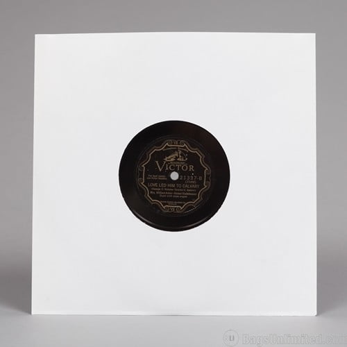 Bags Unlimited S10W 10 Inch 78 RPM Paper Record Sleeves 50 Count (White) [BAGS / SLEEVES