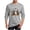 Gray, variant on Fall Halloween Tops for Men Casual Plus Size Crewneck Long Sleeve Shirts Fashion Party Outfit Basic Daily Wear Tee