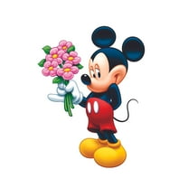 Flowers Cartoon Characters Decors Wall Sticker Art Design Decal for Girls Boys Kids Room Bedroom Nursery Kindergarten House Home Decor Stickers Wall Art Vinyl Decoration (20x18 inch)