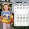 thumbnail image 2 of Xixirimido Cute Koala Vibrant Floral Print Ruffle Shoulder Toddler Girls Sweatshirt Long Sleeve Graphic Pullover Top Soft Crewneck Sweater Fall Winter Wear, for 1-2T, 2 of 7