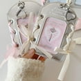 thumbnail image 5 of Ballet Ribbon Photo ID Holder Keychain, Silver Badge Card Sleeve Pendant, 5 of 7