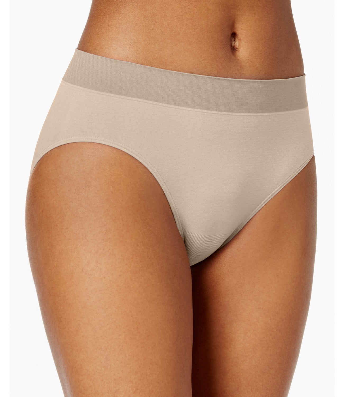 Jockey Seamless Microfiber HighCut Panties (5, Medium Beige)