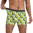 Corn Cob Mens Underwear Boxer Briefs, Comfort Breathable Boxers For Men