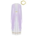 thumbnail image 4 of Xnihocha Costume Classique de Luxe pour Femmes Toga Robe Romaine Ancienne avec Ensemble de Couvre-Chef Lavande 3TG, 4 of 7