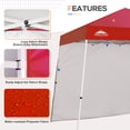 thumbnail image 3 of EAGLE PEAK Sunwall/Sidewall for 10x10 Slant Leg Canopy Only, 1 Sidewall, Red, 3 of 7