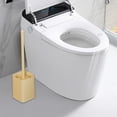 thumbnail image 5 of dwsnxt Toilet Brush with Hard Bristles for Effective Bathroom Cleaning, Modern and Compact Beige Plastic Design Beige, 5 of 6