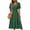 Green, variant on Levmjia Flowy Midi Dresses for Women V Neck Short Sleeve Polka Dot Dress Summer Casual Fashion Loose Fit Swing Party Beach Vacation