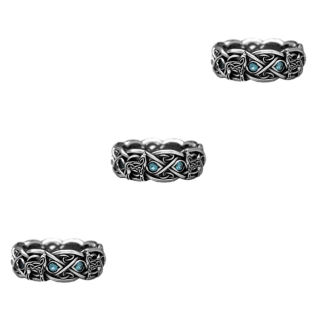 Anillo punk vintage Minnieouse de aleación para hombre CR6474