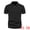 Black, variant on DARING DIVA Men's Short Sleeve Button Regular Fit Knit Texture Polo Shirt S Apricot