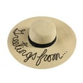 thumbnail image 4 of QASIEATN Women's Floppy Hat Wide Brim Straw Hat Beach Foldable Sun Hats Solid Color Basin Caps Summer Travel Accessories Caps, 4 of 4