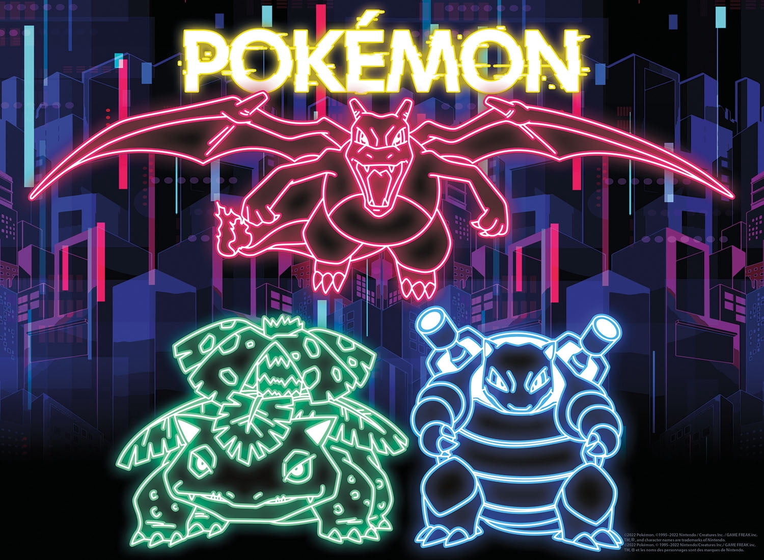 Buffalo Games 100-Piece Pokemon Final Evolution Neon Jigsaw Puzzle